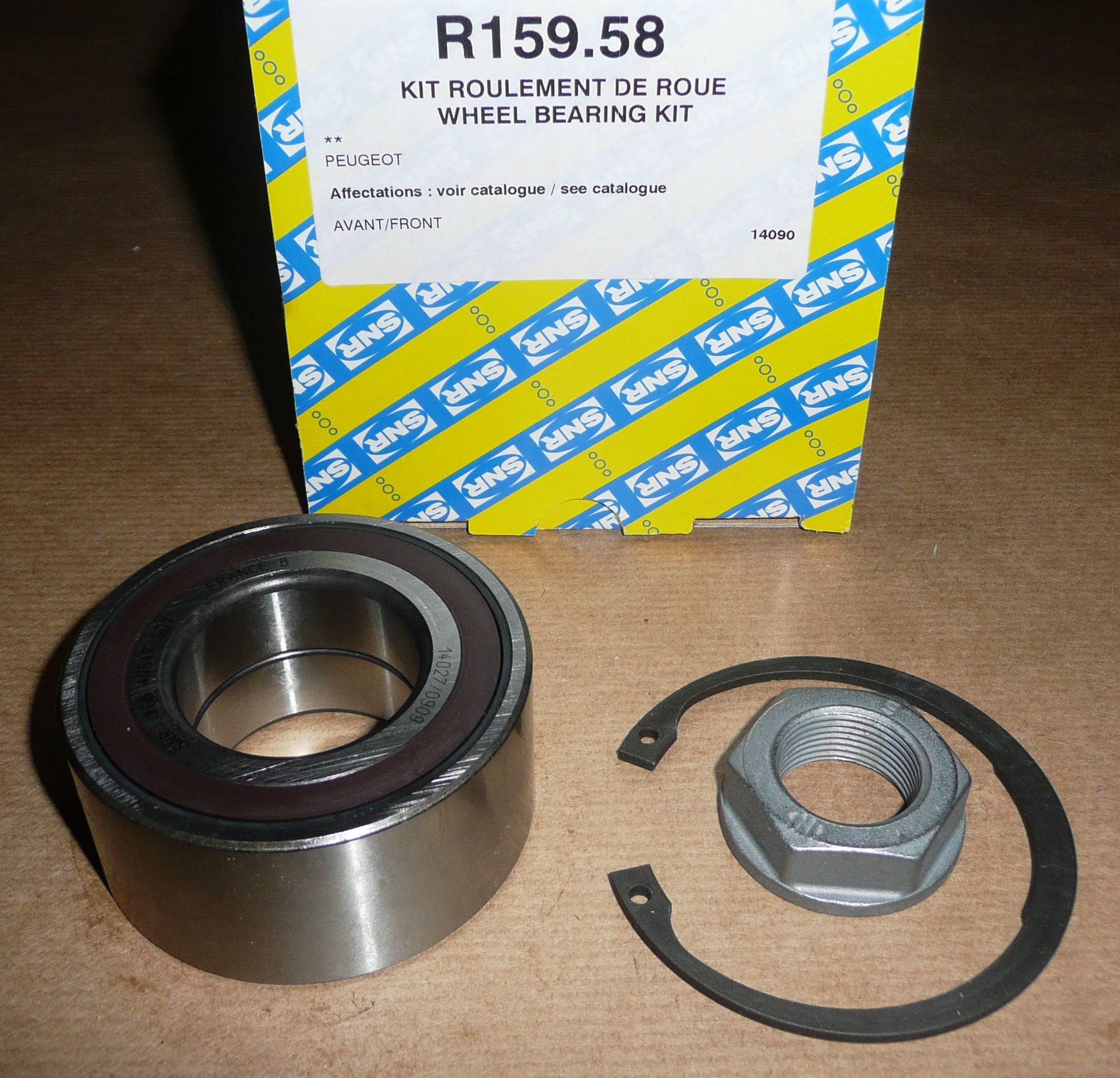 SNR R159.58 ŁOŻYSKO KPL.PRZÓD P 1007 1.6HDI
